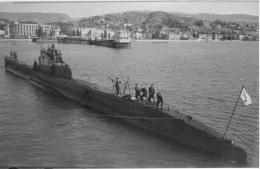Швартовка подводной лодки Черноморского флота Щ-203 в Ялте